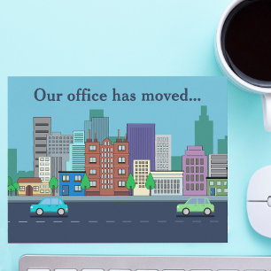 Carte Postale Faire-part Nouvelle adresse déménagement de bureaux d'entrepr