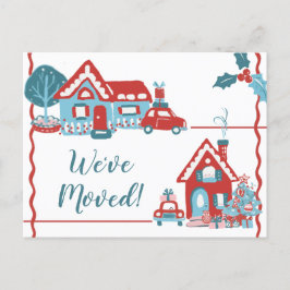 Carte Postale Faire-part Nouvelle Adresse Maison Vacances Nous Avons Déplac