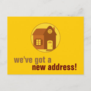 Carte Postale Faire-part Nouvelle adresse : personnalisable