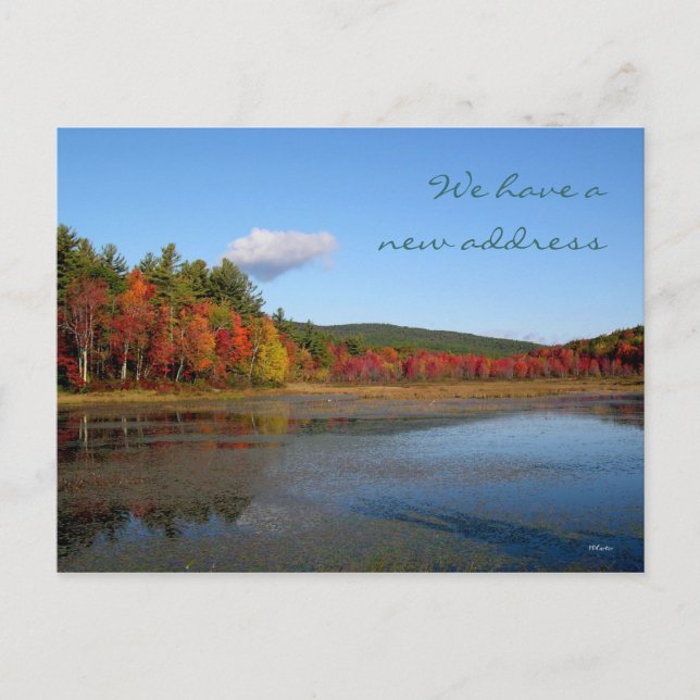 Carte Postale Faire-part Nouvelle adresse Shore Automne (Devant)