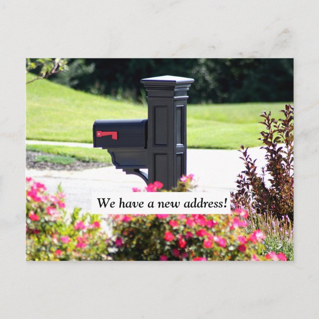 Carte Postale Faire-part Nouvelle boîte aux lettres d'adresse (Devant)