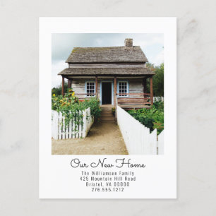 Carte Postale Faire-part Nouvelle maison Changement d'adresse Photo Déménag