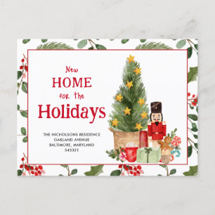 Carte Postale Faire-part Nouvelle maison pour les fêtes Nutcracker