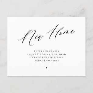 Carte Postale Faire-part Nouvelle maison simple changement d'adresse déplac
