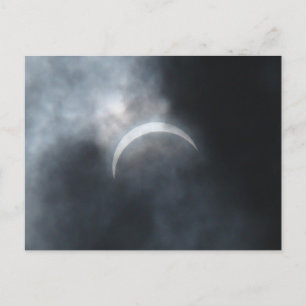 Carte Postale Faire-part Nuages de tempête d'éclipse effrayante 2017