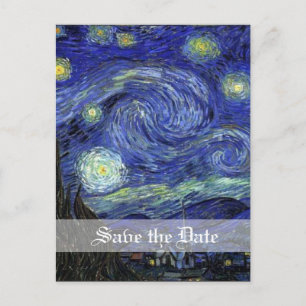 Carte Postale Faire-part Nuit étoilée, enregistrer la date