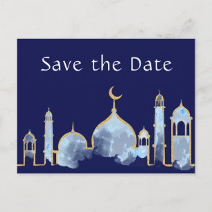 Carte Postale Faire-part Nuits Arabes Anniversaire Enregistrer La Date Cart