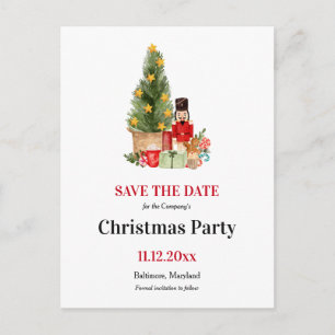 Carte Postale Faire-part Nutcracker de vacances   Fête de Noël Enregistrer 