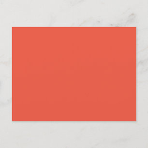 Carte Postale Faire-part Orange Rouge #EC553E, Cuivre Pâle