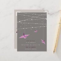 Papier violet Origami Granes Asiatique Enregistrer
