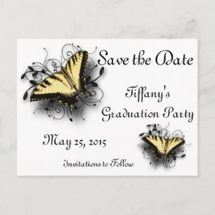 Carte Postale Faire-part Papillon de machaon de tigre