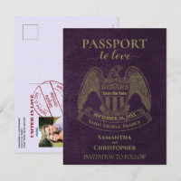 Passeport Violet Mignon Mariage Amusant Enregistre