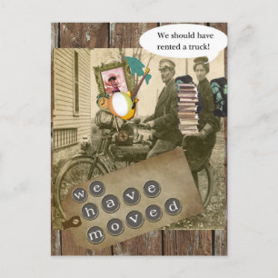 Carte Postale Faire-part Passer une bicyclette