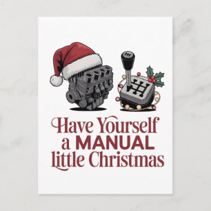 Carte Postale Faire-part Passez un joyeux petit Noël Mécanicien