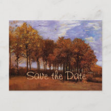 Paysage d'automne par Van Gogh. Réservez la date