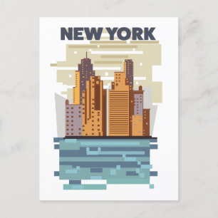 Carte Postale Faire-part Paysage urbain de New York 