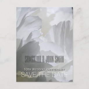 Carte Postale Faire-part Peony 10th Mariage Anniversary Enregistrer la date