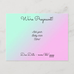 Carte Postale Faire-part Personnalisé Nous sommes enceintes