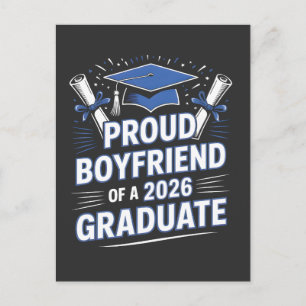 Carte Postale Faire-part Petit ami fier d'un couple de promotion 2026
