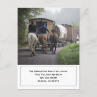 Photo Personnalisée Caravan Riders On Horses Movin