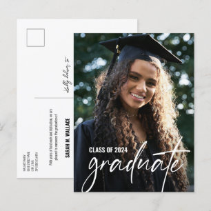 Carte Postale Faire-part Photo personnalisée pour la promotion 2024 de dipl