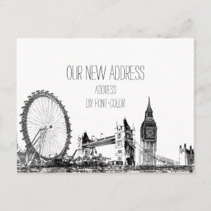 Carte Postale Faire-part PixDezines/paysage culturel en mouvement/london/es
