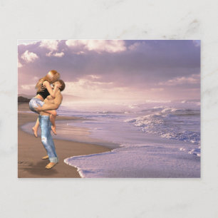 Carte Postale Faire-part Plage Elle a dit oui copie