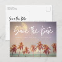 Plage Mariage Palm Tree Budget Enregistrer la date