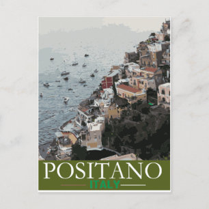 Carte Postale Faire-part Positano touristique Poster