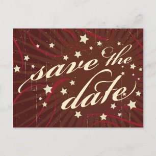 Carte Postale Faire-part Poster rustique : Chocolat Bourgogne Enregistrer l