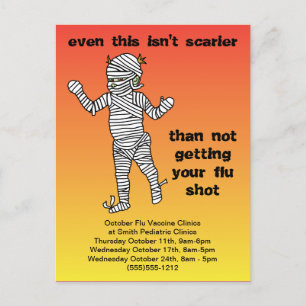 Carte Postale Faire-part Rappel humoristique du vaccin pédiatrique contre l