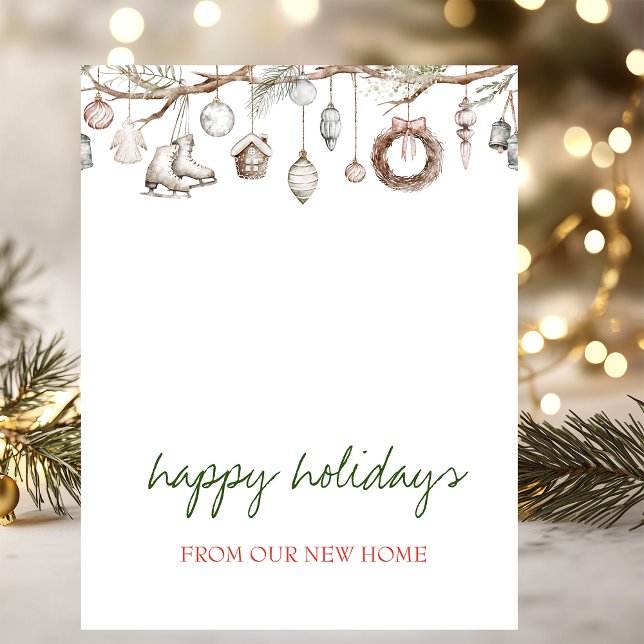 Carte Postale Faire-part Red Santa Baby Bear Christmas Clothesline (Créateur téléchargé)