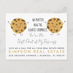 Carte Postale Faire-part Référence de cookies immobiliers pour clients Agen
