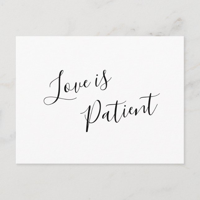 Carte Postale Faire-part Report de mariage moderne élégant (Devant)