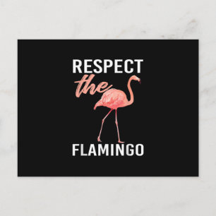 Carte Postale Faire-part Respect Du Flamant rose Amoureux du Flamant rose