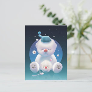 Carte Postale Faire-part Rêve de Bichon Ice Shaver