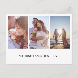 Carte Postale Faire-part Rien de Fantaisie Juste Amour Photo Collage Élitem