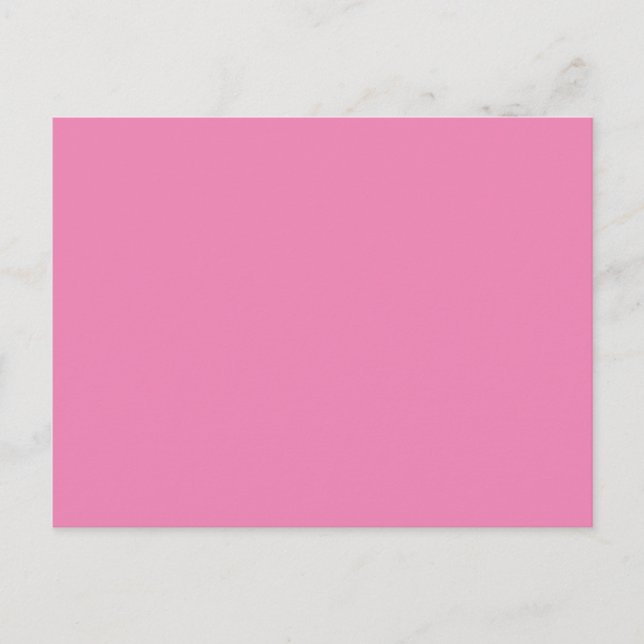 Carte Postale Faire-part Rose #EF8484, Cadillac rose (Devant)