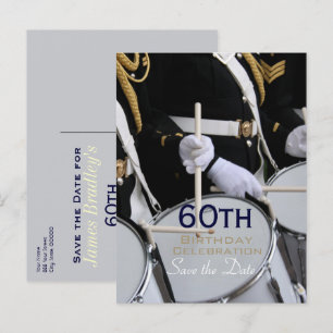Carte Postale Faire-part Royal British Band 60th Birthday Enregistrer la da