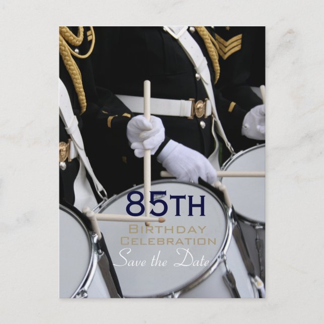 Carte Postale Faire-part Royal British Band 85th Birthday Enregistrer la da (Devant)