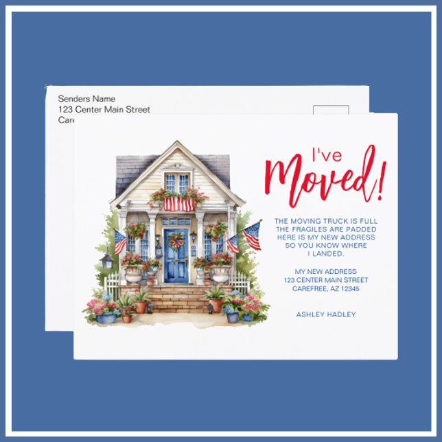 Carte Postale Faire-part Saison d'été Moving (Créateur téléchargé)