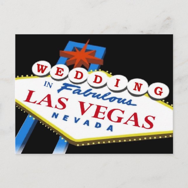 Carte Postale Faire-part Samantha & Gary 2010 Las Vegas MARIAGE (Devant)