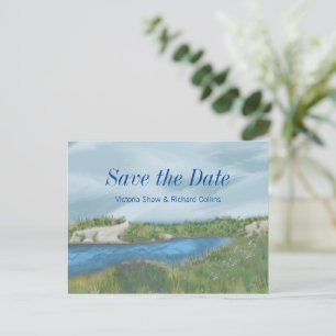 Carte Postale Faire-part Sauvegarde de la Date de la Côte Peinte