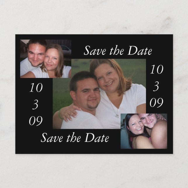Carte Postale Faire-part Sauvegarder la date (Devant)