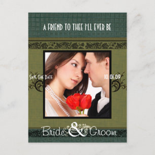 Carte Postale Faire-part Sauvegarder la date avec votre photo