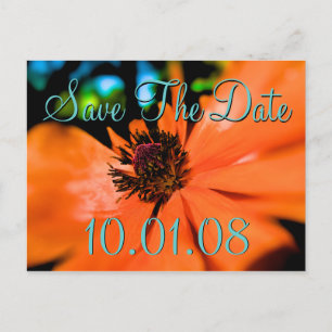 Carte Postale Faire-part Sauvegarder la date - Coquelicots