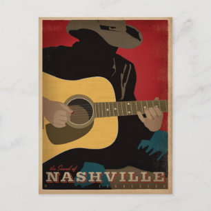 Carte Postale Faire-part Sauvegarder la date   Le son de Nashville