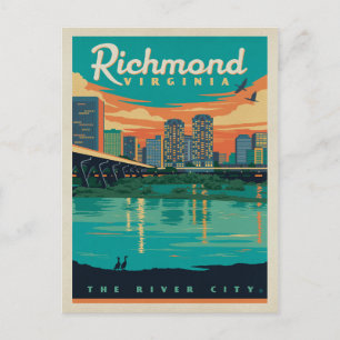Carte Postale Faire-part Sauvegarder la date - Richmond, VA
