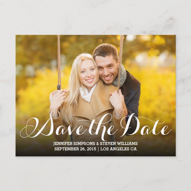 Carte Postale Faire-part Sauvegarder notre date | ANNONCE DE SAUVEGARDE DE  (Devant)