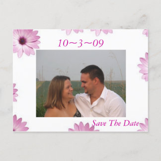 Carte Postale Faire-part Sauver la date